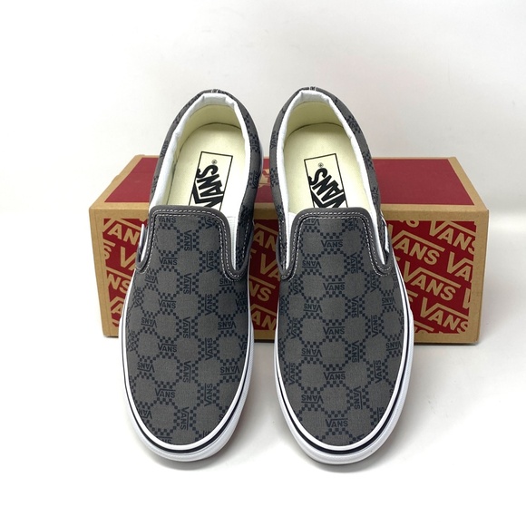 VANS Classic Slip On Sneaker Canvas Pewter Skate Shoe Low Women Size VN0A7Q5DPWT - Picture 4 of 10